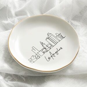 Women's Urban Outfitters Los Angeles Skyline Small White Trinket Dish